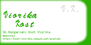 viorika kost business card